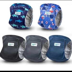 Dog Diaper Covers - Blue, Black, Gray